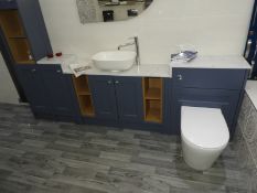 *Bathroom Suite: Center Fill Bath, Calypso WC, Vanity Basin and Fitted Furniture