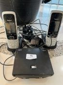 *Gigaset Telephone System consisting of Two Handsets & N300ip Base Station