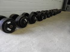 *Six Pairs of Cast Dumbbells