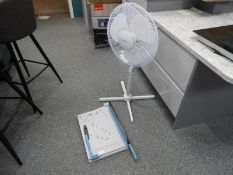 *Paper Guillotine, and a Stand Fan