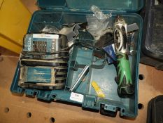 *Makita Box Containing Battery Charger, Hitachi El