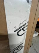 *Two 4m Lengths of White with Silver Flecks Worksurface...