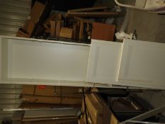 *Slimline Off White Wood Effect Cabinet