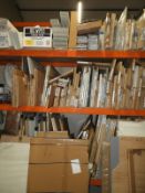 *Contents of Shelving to Include Oak, White, Grey