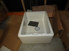 *Caple White Belfast Sink 600x400mm (boxed)