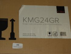 *CDA KMG24GR Single Bowl Composite Undermount Inse