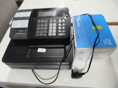 Casio Electric Till with Two Boxes of Till Rolls