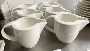 6 x VILLEROY & BOCH Premium Porcelain Fine Dining Restaurant Milk Jugs - Ref: CAM686 - CL612 -
