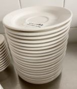 20 x VILLEROY & BOCH Premium Porcelain Fine Dining Restaurant 15cm Round Cup Saucers - Ref: CAM682 -