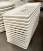 14 x RAK Porcelain Fine Dining Restaurant Hors D'oeuvre Plates - Dimensions: 17.5 x 7cm - Ref: