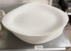12 x VILLEROY & BOCH Premium Porcelain Large Fine Dining Restaurant Oval Dishes - 35.5cm Long - Ref: