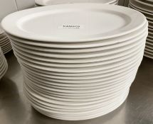 23 x VILLEROY & BOCH Premium Porcelain Large Fine Dining Restaurant Oval Starter Plates - 27.5cm