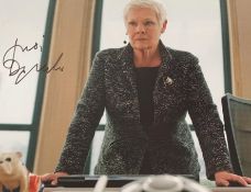 1 x Signed Autograph Picture - DAME JUDI DENCH - With COA - Size 12 x 8