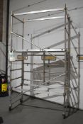 1 x Large Collection of Scaffold Tower Equipment Includes Three Mobile Scaffold Towers