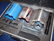 1 x Core Diamond Dry Core Set Includes Approx 9 Pieces and Carry Case PME155