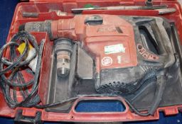 1 x Hilti TE56 110v Rotary Hammer Drill With Various Drill Bits and Carry Case PME142