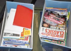 2 x Boxes of Vintage Car Magazines PME273