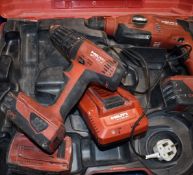 1 x Hilti 22v Multi Tool Kit Including TE 2A22 Cordless Hammer Drill, SFC 22A Cordless Drill