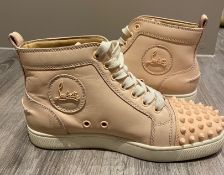 1 x Pair Of Genuine Christain Louboutin Sneakers In Light Pink - Size: 36.5 - Preowned in Very Good