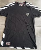 1 x Men's Genuine Phillip Plein T-Shirt In Black - Size: Large - Preowned In Good Condition