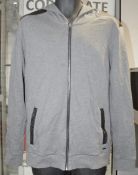 1 x Men's Genuine Hugo Boss Tracksuit In Grey - Size: Medium - Includes Hooded Top + Bottoms