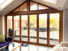 Set of 6 x Solid Wood Bi-Folding External Doors - NO VAT ON HAMMER - CL638 - Location: Bolton