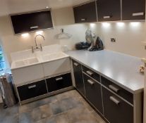 1 x Bespoke Utility / Cloak Room Featuring A Wealth Of Storage & Twyford Belfast Fireclay Sink Units