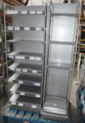 4 x Retail Slatwall Shelving Units - Dimensions: H80 x W40 x D36cm - Very Recently Removed From A