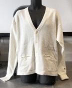 1 x Men's Genuine Clothsurgeon X Champion Cardigan In Beige - Preowned, Unworn With Tags