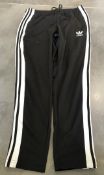 1 x Pair Of Men's Genuine Adidas Tracksuit Bottoms - Black - Size (EU/UK): L/L - Preowned - Ref: