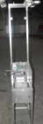 1 x Stainless Steel Commercial Kitchen Janitorial Mop / Cleaning Station - Dimensions: H187 x W33