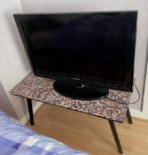 1 x Rectagular Table With Tiled Mosiac Top - Lot Also Includes A Lamp As Pictured - From An