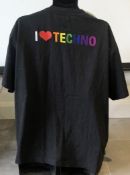 1 x Men's Genuine Balenciaga Designer T-Shirt In Black - Features The Slogan 