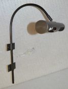 A Pair CHELSOM Picture Lights In A Polished Bronze Finish - Unused Boxed Stock