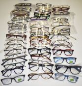 50 x Assorted Pairs of Spectacle Eye Glasses - Ex Display Stock - Various Designs and Brands