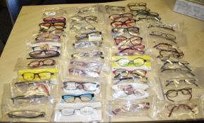 50 x Assorted Pairs of Spectacle Eye Glasses - New and Unused Stock - Various Designs and Brands