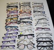 38 x Assorted Pairs of Spectacle Eye Glasses - Ex Display Stock - Various Designs and Brands