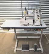 1 x Juki Union Special High-Speed Flat Bed Industrial Sewing Machine - Model FS332H01-3B56