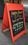 1 x Advertising A Board - Large Size - Dimensions: H151 x W95 cms