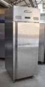 1 x Williams Jade Upright Single Door Refrigerator With Stainless Steel Exterior - Model HJ1SA - RRP