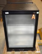 1 x LEC Single Door Backbar Bottle Cooler With Frosted Glass Display Door - Model BC6007KLED
