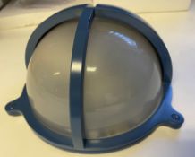 1 x Chelsom Blue Powder Coated Heavy Maritime style Wall lamp (19cm Diameter X 15cm depth) would lo