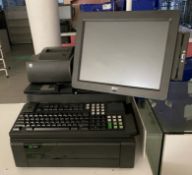 1 x Retail Epos Cabinet With NCR Epos System Including Touch Screen, Cash Drawer, Receipt