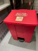 Assorted Job Lot Including Fire Blanket, Pedal Waste Bin, Soap Dispenser and Towel Dispenser -