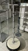 1 x Jon Richard Carousel Display Stand With 6 Glass Shelves - Size H155 x W59 cms - CL670 - Ref: