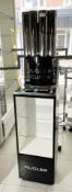1 x Mugler Source Perfume Refill Station With Display Cabinet - Size H169 x W38 x D33 cms -