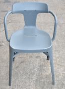 4 x Tolix Outdoor Bistro Stacking Armchairs Designed By Patrick Norguet - RRP £1,548 - Stainless