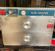 1 x Alto-Shaam Halo Heat Twin Warming Drawer Heated Holding Warmer With Stainless Steel Exterior -