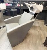 1 x Professional Reclining Hair Washing Chair With Basin Shower And Foot Rest