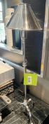 1 x Chrome Table/Reading Lamp with Adjustable Height Stem and Chrome Shade - 63cm High - Ref: SGV166